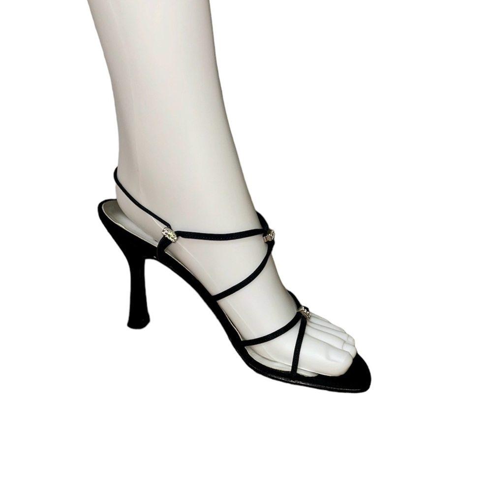 Stuart Weitzman | Strappy Heels w/ Rhinestone Detail - Picture 13 of 13